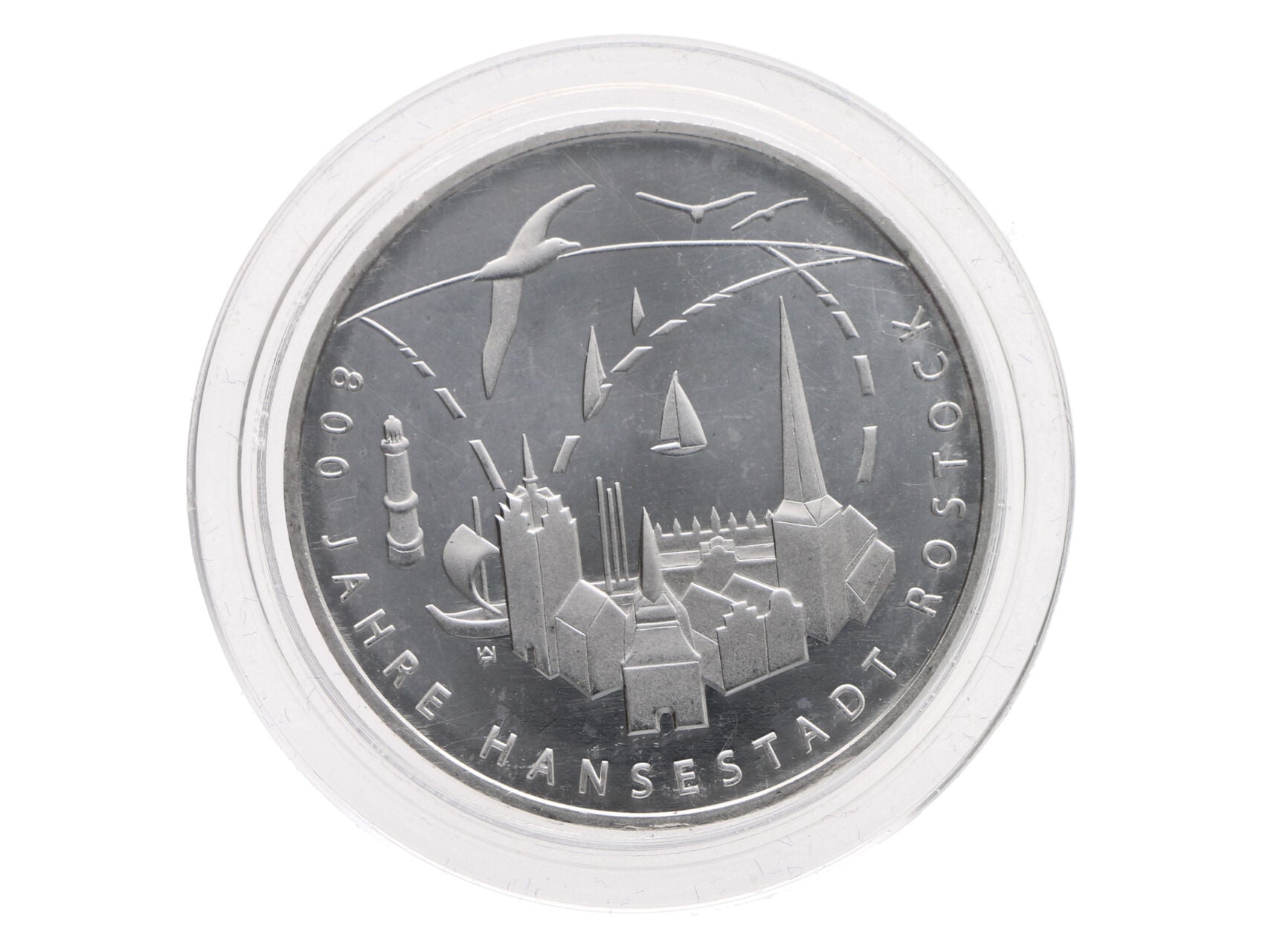 20 Euro 2018 J, 800. výročí města Rostock, 0.925, 18g