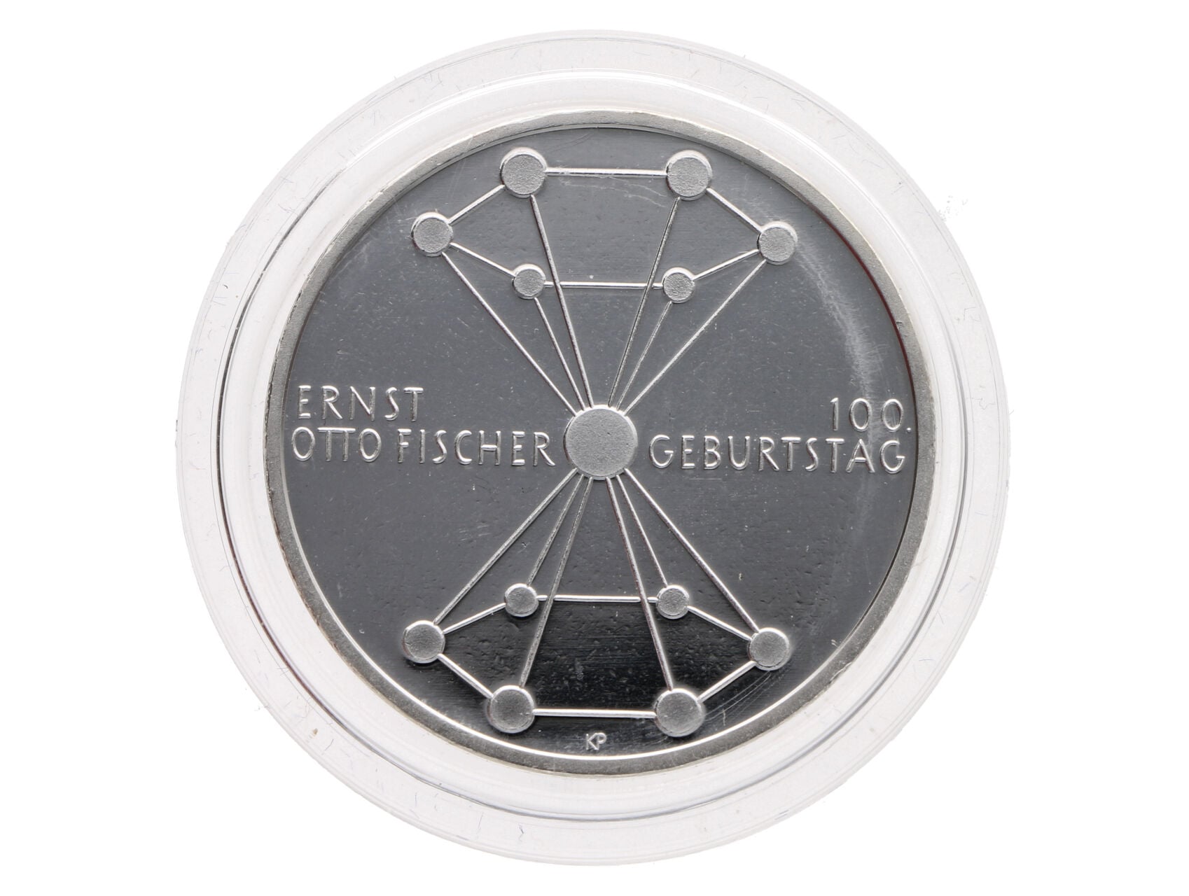 20 Euro 2018 D, 100. výročí narození Ernst Otto Fischer, 0.925 Ag, 18g