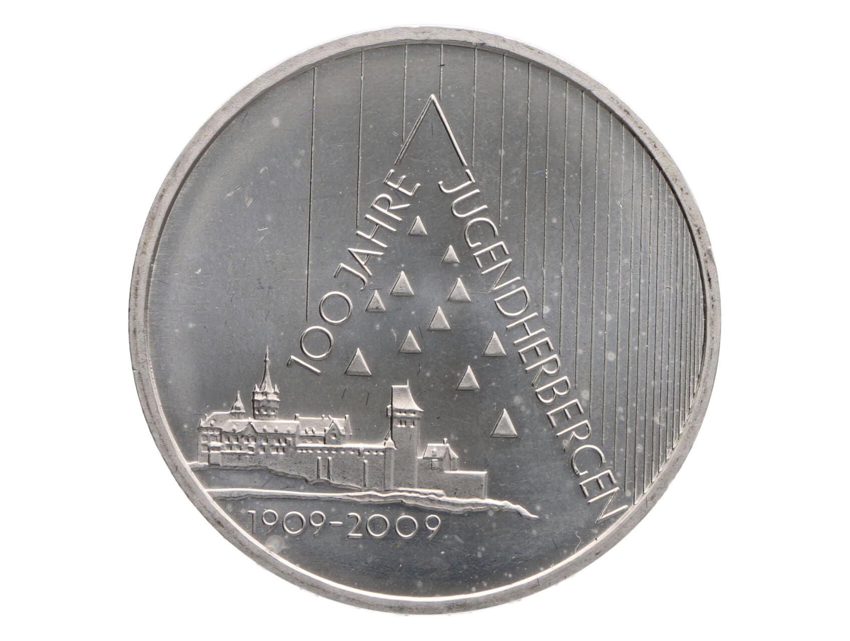 10 Euro 2009 G, 100. výročí Mladežnických táborů, 0.925 Ag, 18g