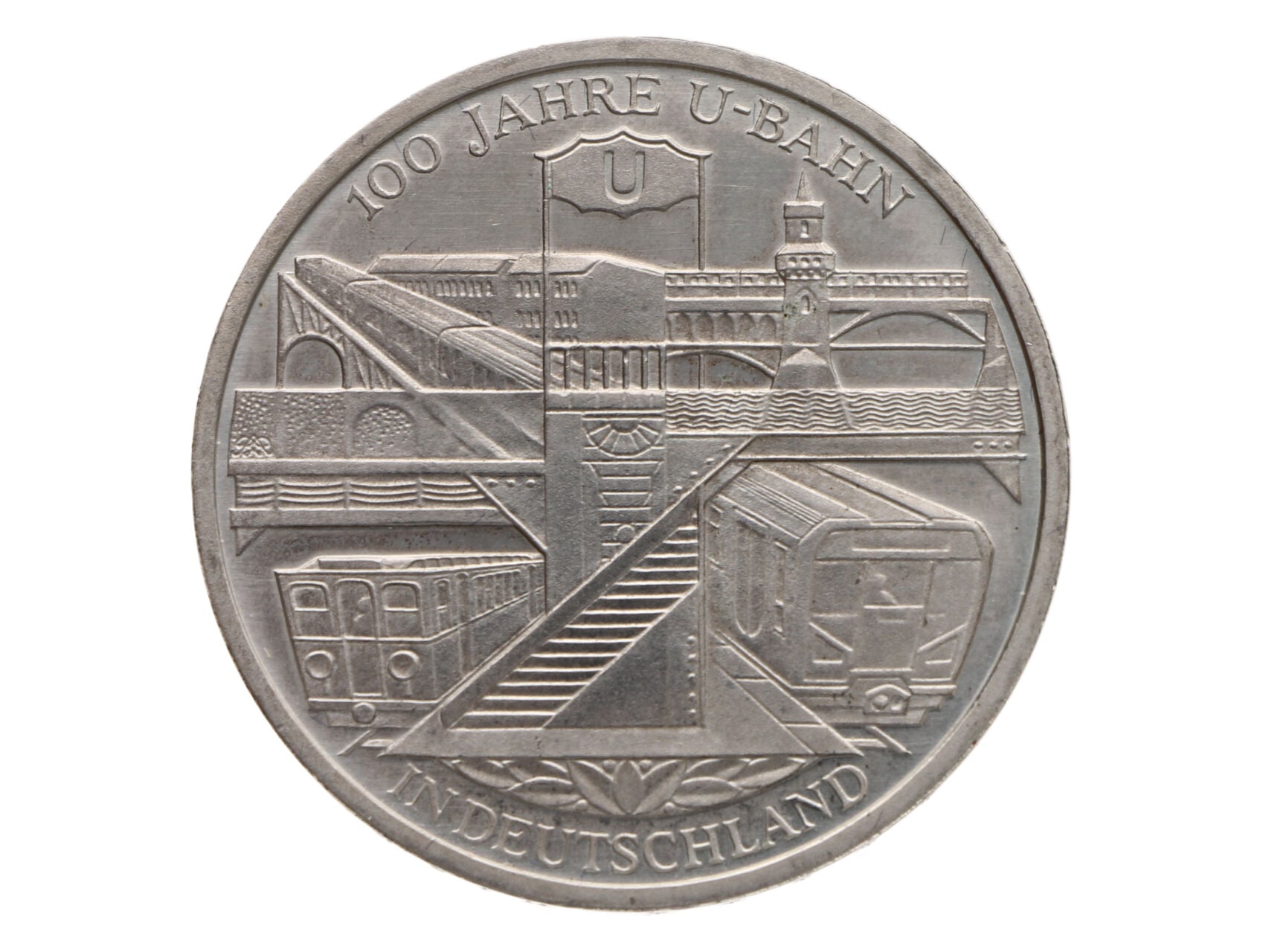 10 Euro 2002 D, 100. výročí Německé podzemky, 0.925 Ag, 18g_
