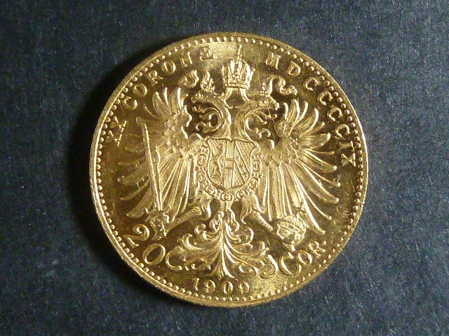 20 Koruna 1909 Marschall