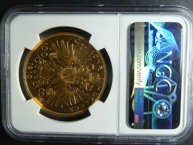 100 Koruna 1910 NGC - PL 61 CAMEO