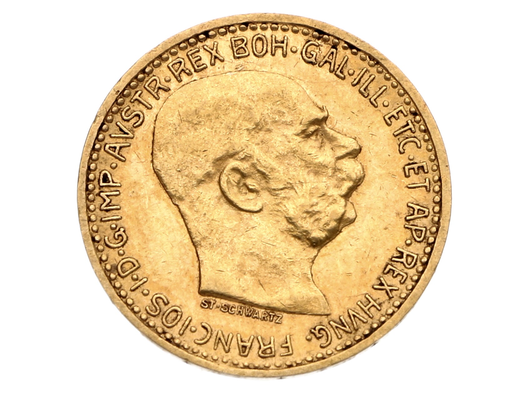10 Koruna 1909, typ Schwartz_
