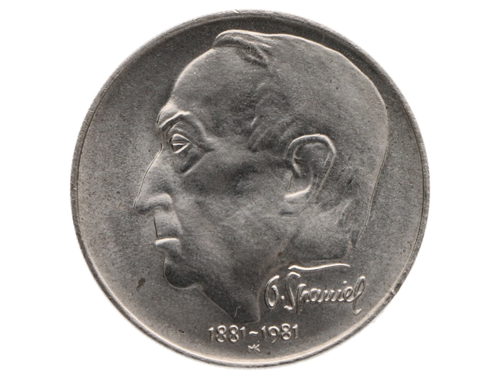 100 Kčs 1981, 100. výročí narození O.Španiela