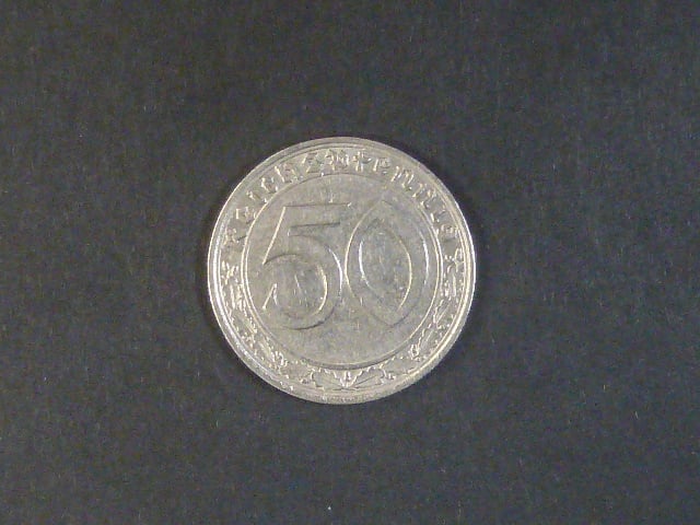 50 Reichspfennig 1939 J, J.365