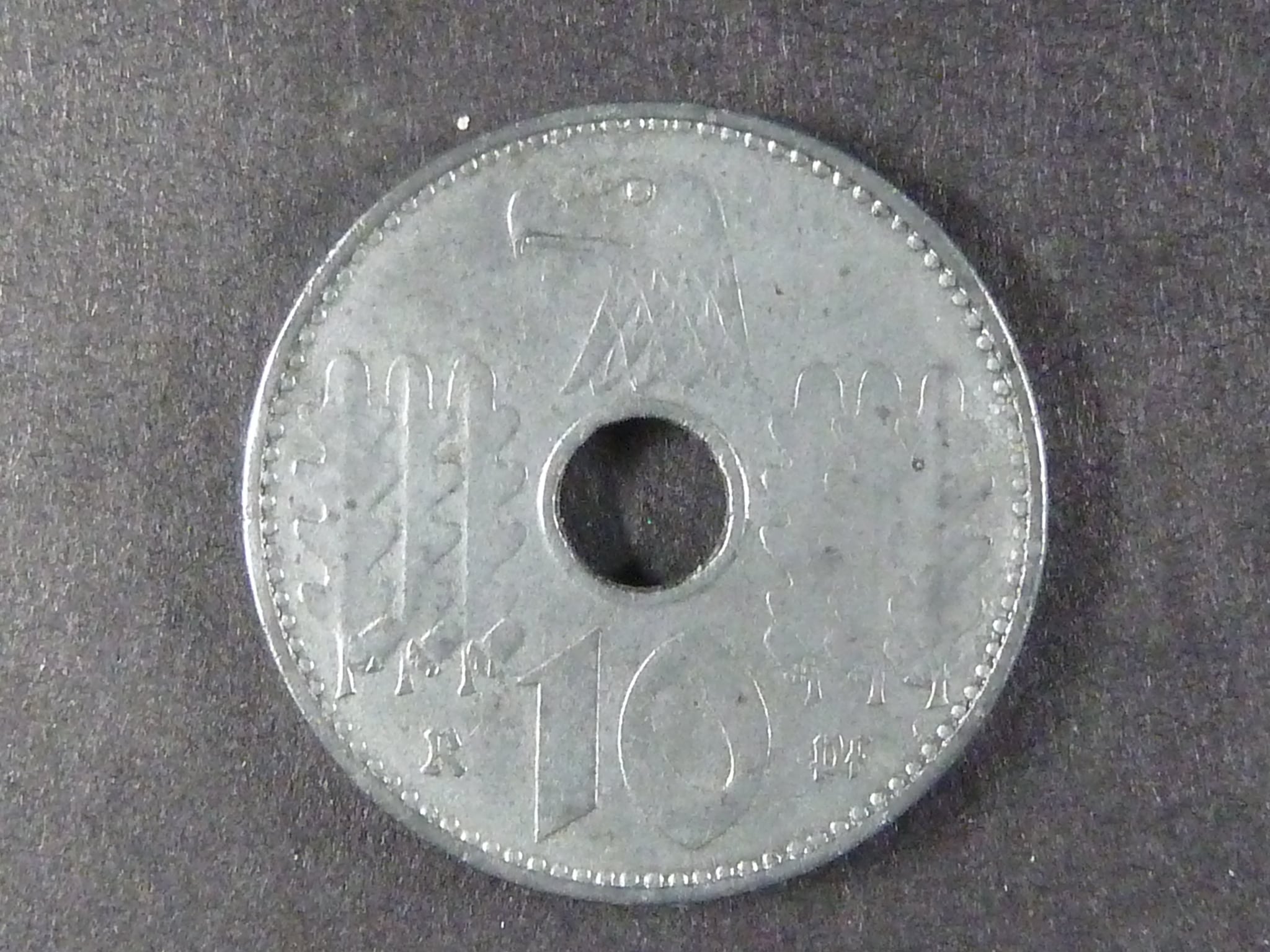 Obsazené území 1939-1945, 10 Reichspfennig 1940 A, J.619
