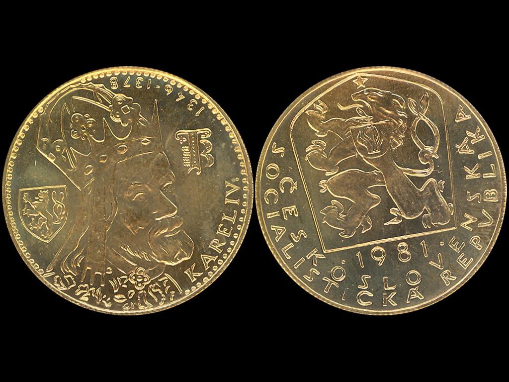 1 Dukát Karel IV.1981