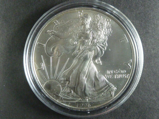 1 $ 1996 Liberty, 1 OZ Ag