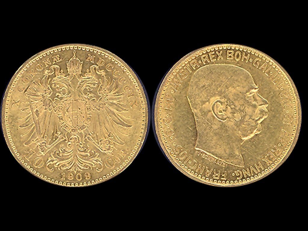 10 Koruna 1909 typ Schwartz