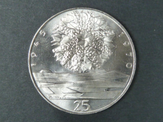 25 Kčs 1970, 25.výročí osvobození ČSR