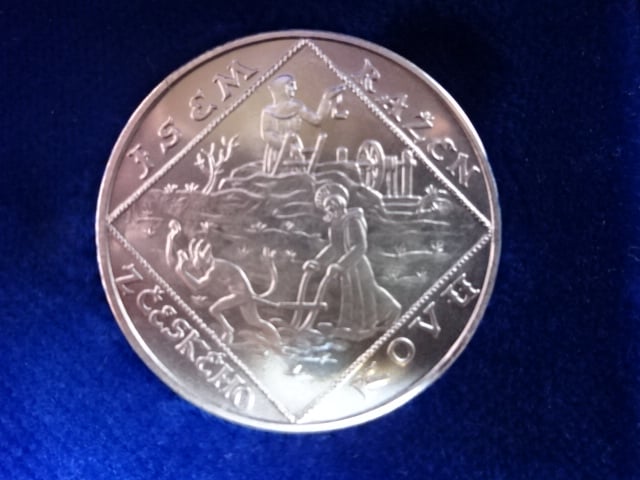 Ag  pamětní medaile Jsem ražen z českého kovu 1918 - 2018 , Ag 999, 20,48 g, průměr 34 mm, ražba Kremnica 2018, náklad 350 ks, číslované, etue, certifikát