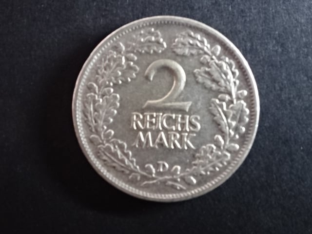 2 Reichsmark 1926 D, J.320