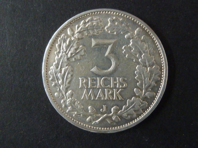 3 Reichsmark 1925 J Rheinlande, J.321