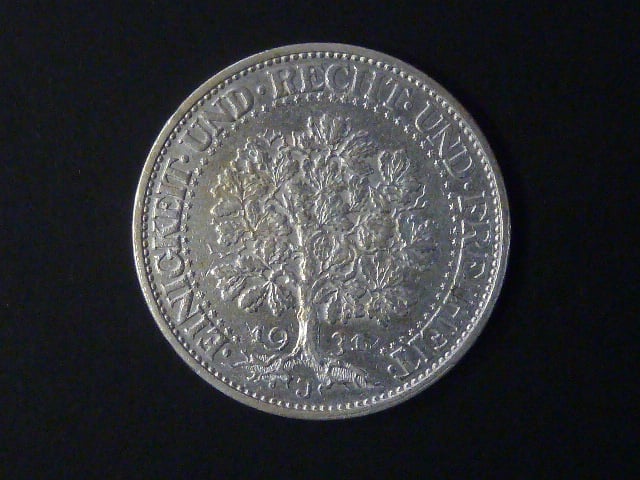 5 Reichsmark 1931 J Eichbaum, J.331