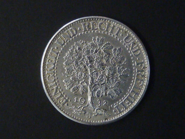 5 Reichsmark 1932 J Eichbaum, J.331