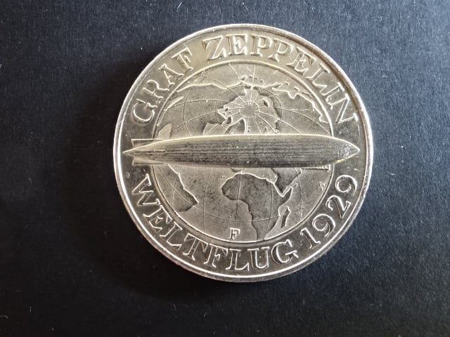 3 Reichsmark 1930 F Zeppelin, J.342