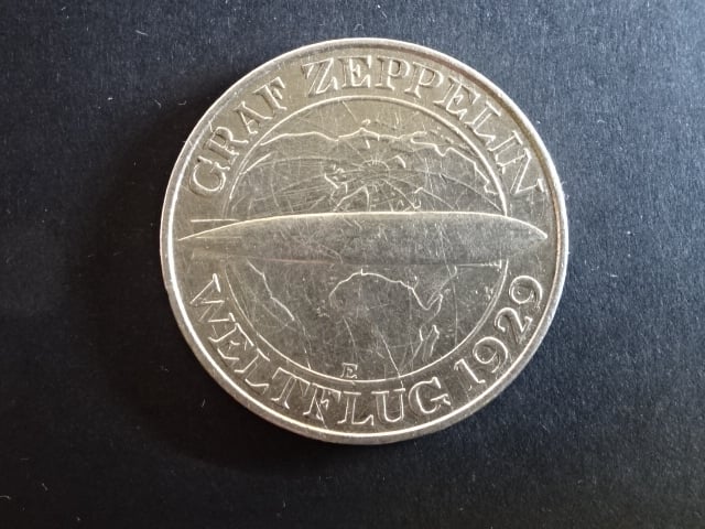 3 Reichsmark 1930 E Zeppelin, J.342
