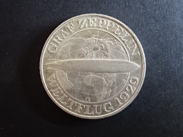 3 Reichsmark 1930 G Zeppelin, J.342