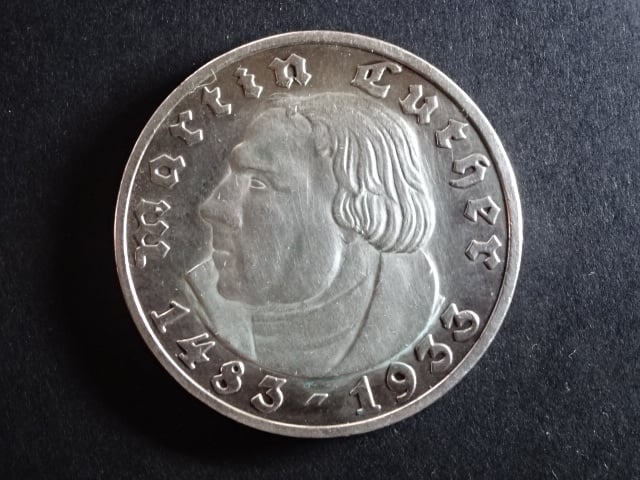 5 Reichsmark 1933 A Martin Luther, J.353