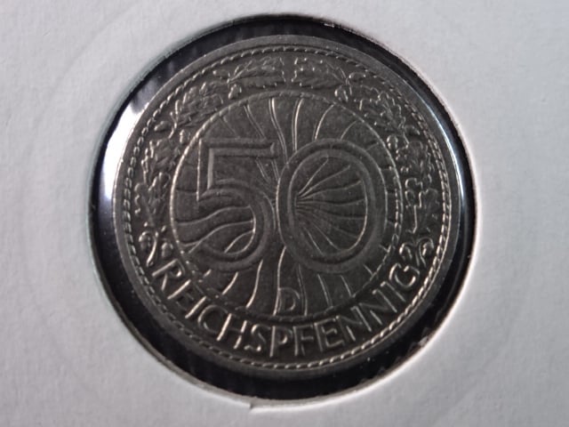 50 Reichspfennig 1927 D, J.324