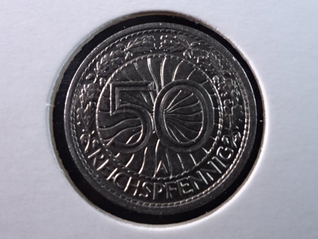 50 Reichspfennig 1937 A, J.324