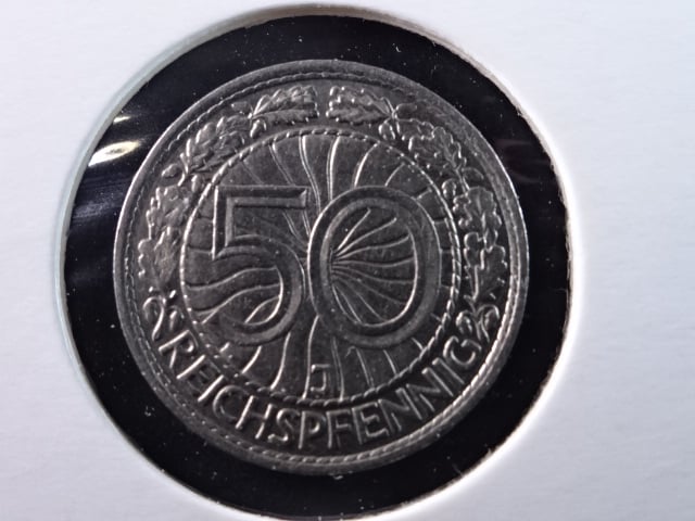 50 Reichspfennig 1935 J, J.324