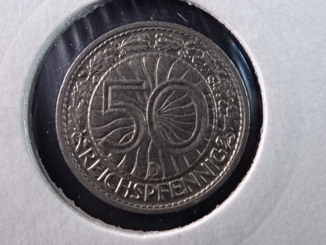 50 Reichspfennig 1929 D, J.324