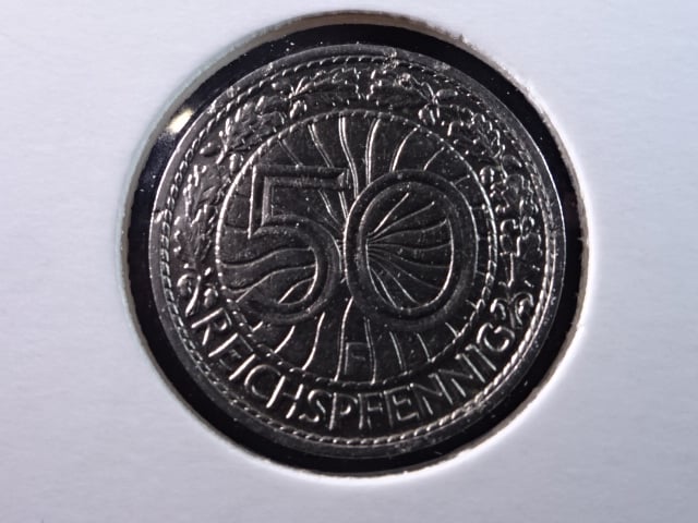 50 Reichspfennig 1928 F, J.324