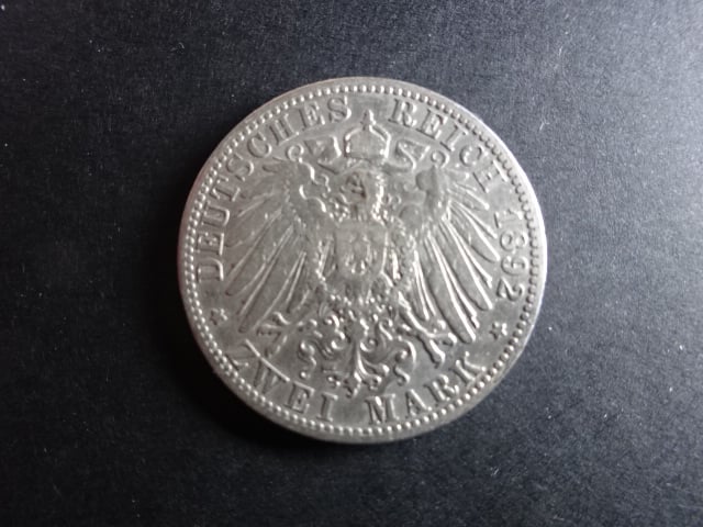 Baden, Friedrich I (1852-1907), 2 Mark 1892 G, J. 28, KM. 269