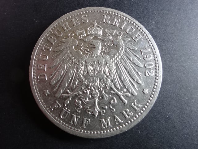 Baden, Friedrich I (1852-1907), 5 Mark 1902 G, J. 29, KM. 268