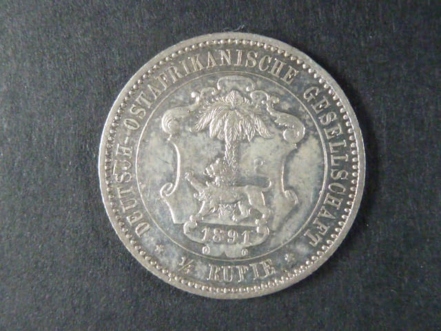 Ostafrika, 1/4 Rupie 1891, J.711
