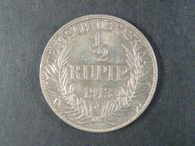 Ostafrika, 1/2 Rupie 1913J, J.721