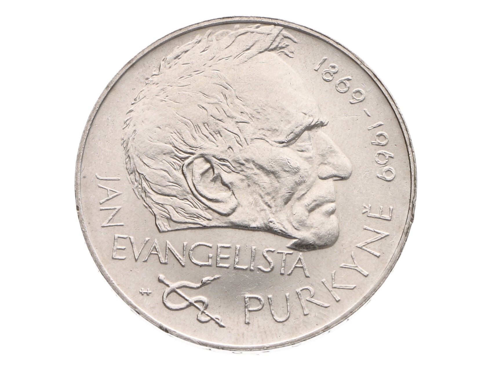 25 Kčs 1969, 100. výročí úmrtí Jana Evangelisty Purkyně