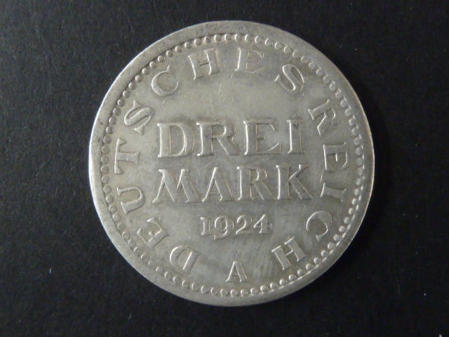 3 Reichsmark 1924 A, J.312