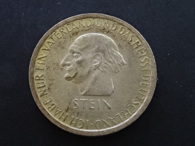 3 Reichsmark 1931 A Reichsfreiherr von und zum Stein, J.348