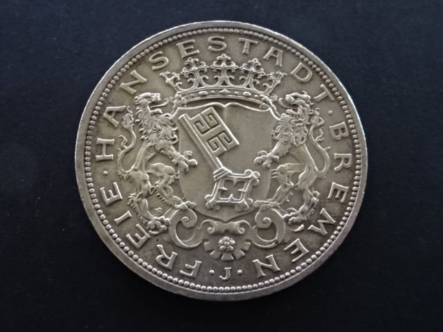 Bremen, 5 Mark 1906 J, J. 60, KM. 251