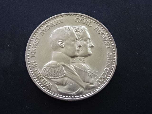 Sasko-Weimar-Eisenach, Wilhelm Ernst (1901-1918), 3 Mark 1915 A, J.163, KM. 222