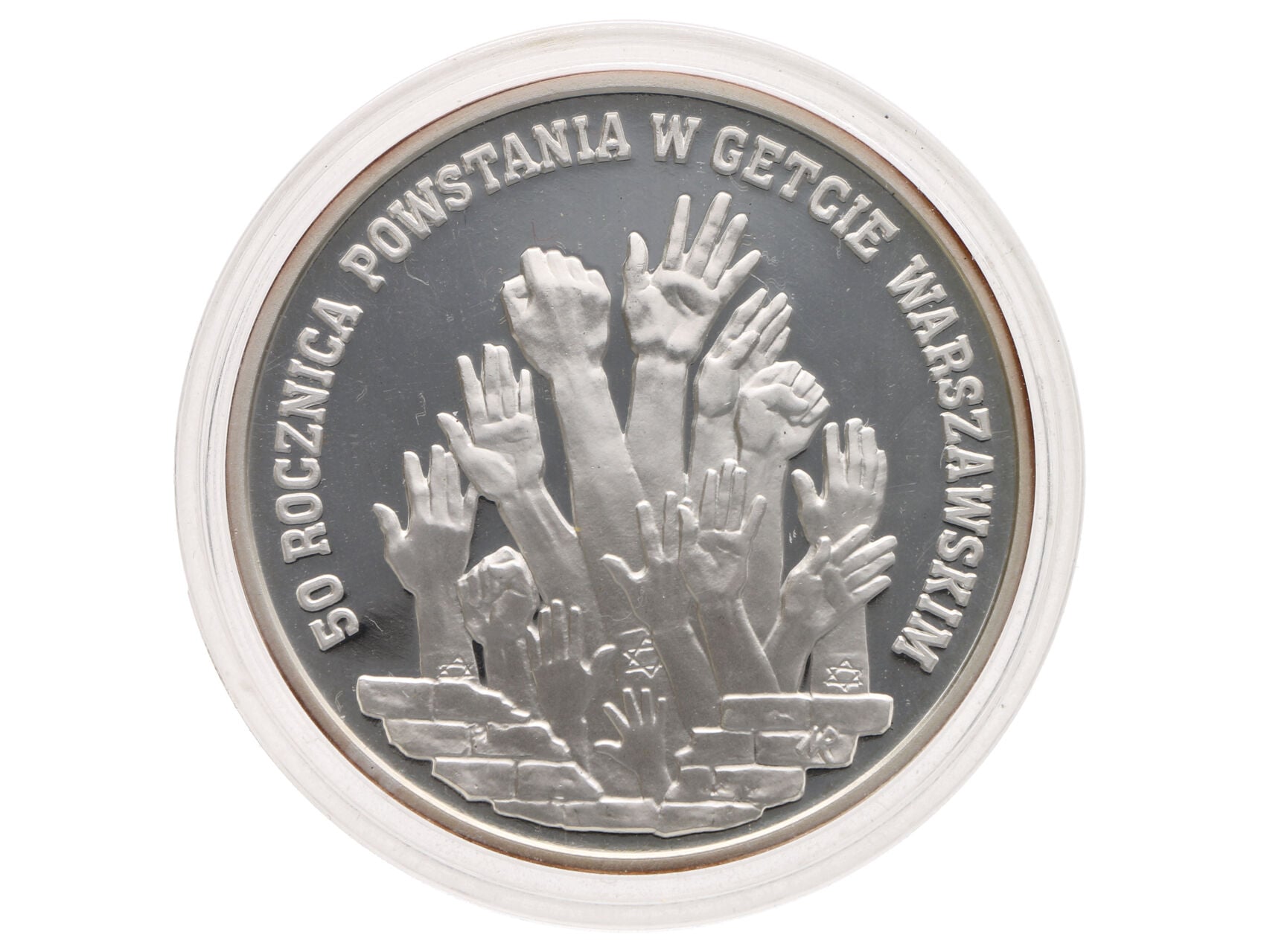 300000 Zlotých 1993, 50. výročí Waršavského povstání, 1 Oz Ag