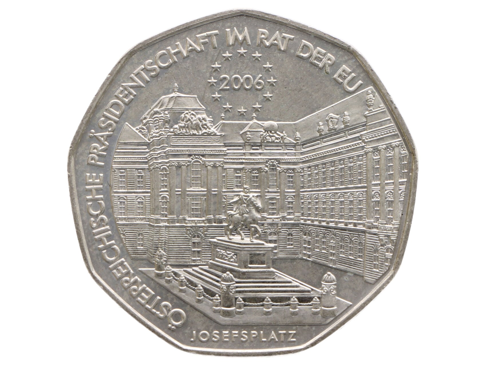 5 Euro 2006, Rakouské předsednictví Evropské unie, 0.800 Ag, 10g_