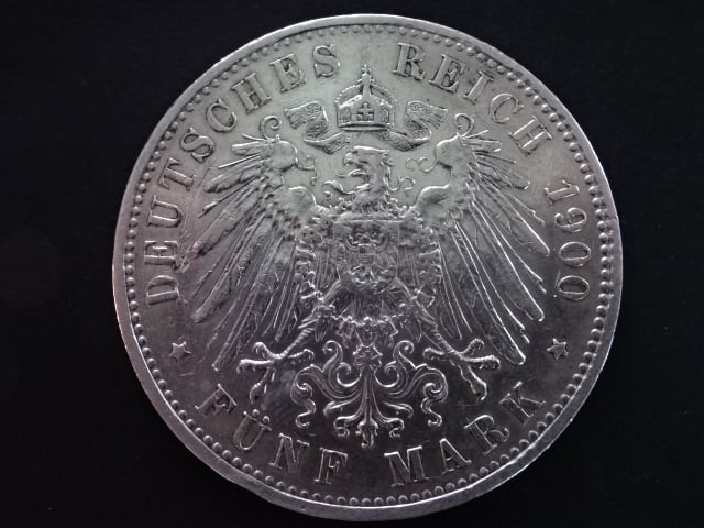 Sasko, Albert (1873-1902), 5 Mark 1900 E, J.125, KM. 1246