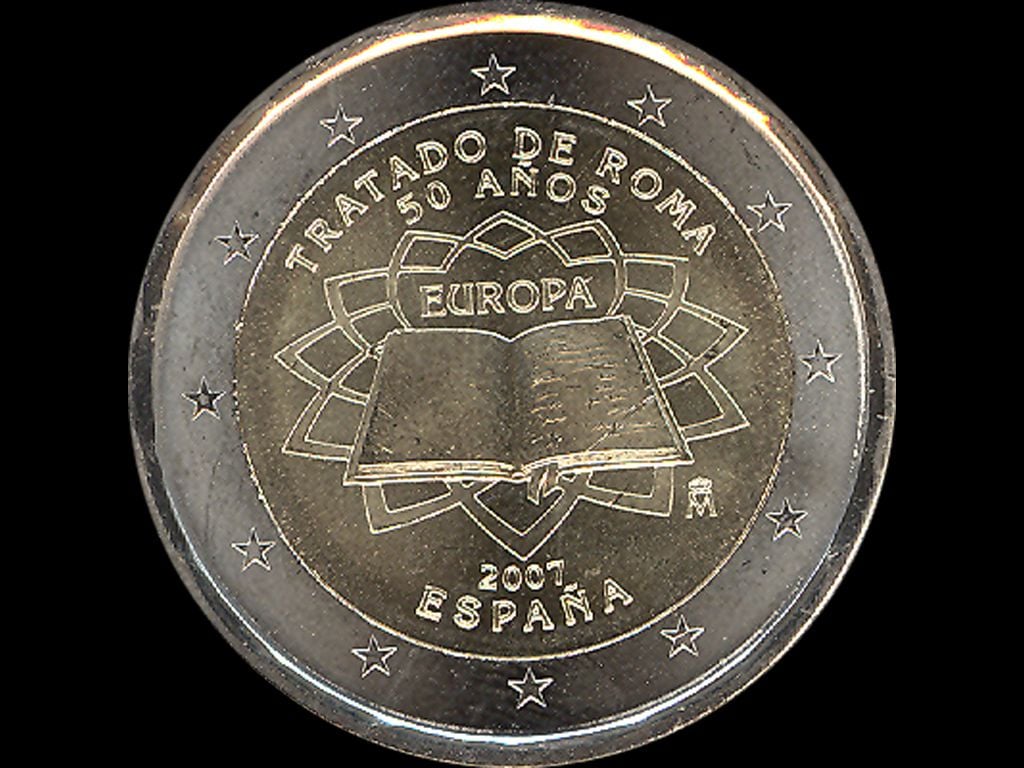 Španělsko 2 EUR 2007 pamětní - SPOLEČNÉ VYDÁNÍ