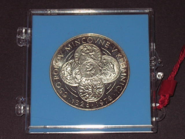 50 Kčs 1978 650.výročí mincovny v Kremnici