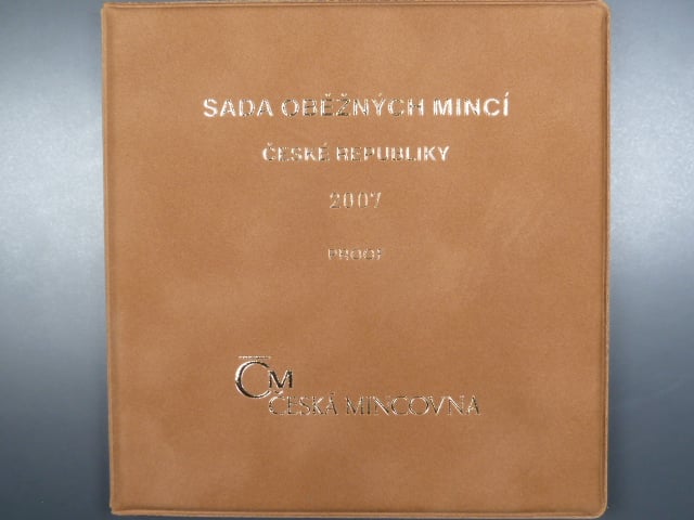 sada 2007 + Ag 5 h 1924 PROOF semišový obal