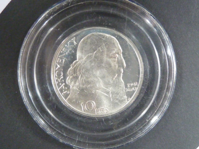 10 Kčs 1957 oslavy J.A.Komenského