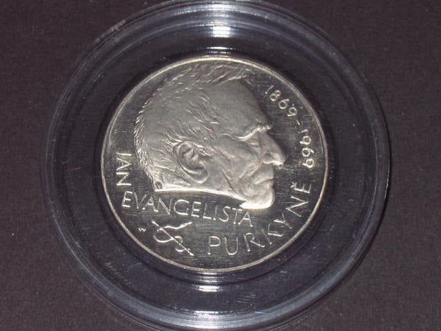 25 Kčs 1969 100. výročí úmrtí J.E.Purkyně