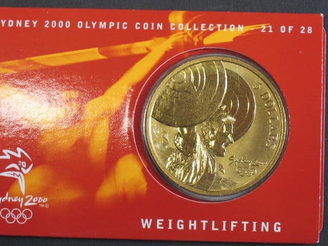 5 Dollars 2000, olympiáda Sydney 2000, No.21/28 VZPĚRAČSTVÍ, orig. balení