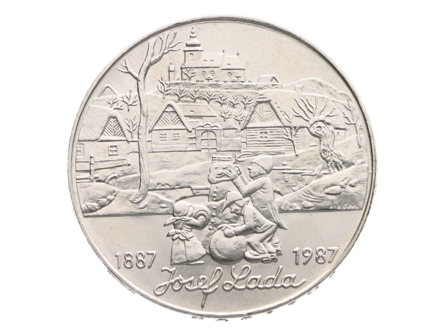 500 Kčs 1987, 100. výročí narození Josefa Lady