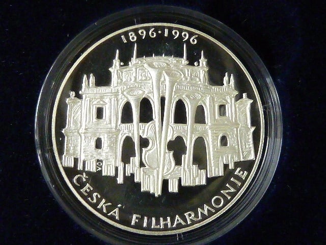 200 Kč 1996, 100. výročí České filharmonie