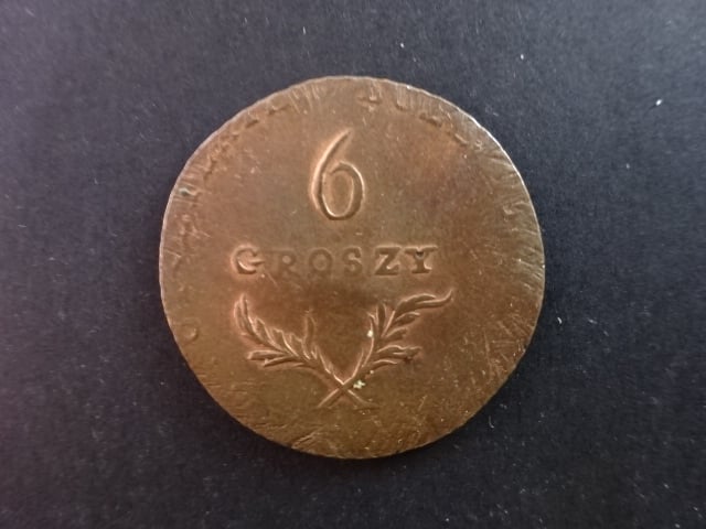 ražba pro město Zamosk, 6 Groszy 1813