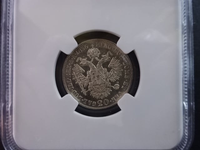 20 Krejcar 1856 A, NGC MS63